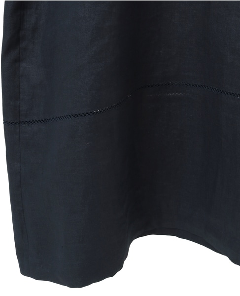 キャンブリックリネンダブルピコット刺繍ワンピース 詳細画像 ネイビー 6