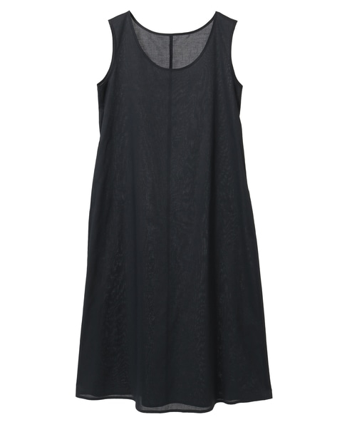 ナチュラルリネンガーゼ半袖ワンピース 詳細画像 ブラック 7