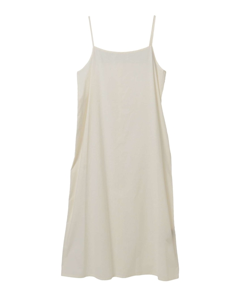 【Archive Dress Collection】コットンボイルガーゼタンブラーノースリーブワンピース 詳細画像 アイボリー 2