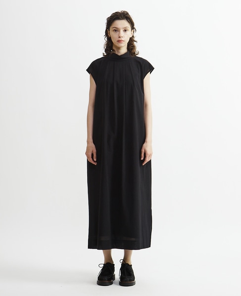 【Archive Dress Collection】コットンボイルガーゼタンブラーノースリーブワンピース 詳細画像 ブラック 10