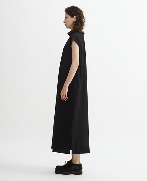 【Archive Dress Collection】コットンボイルガーゼタンブラーノースリーブワンピース 詳細画像 ブラック 11