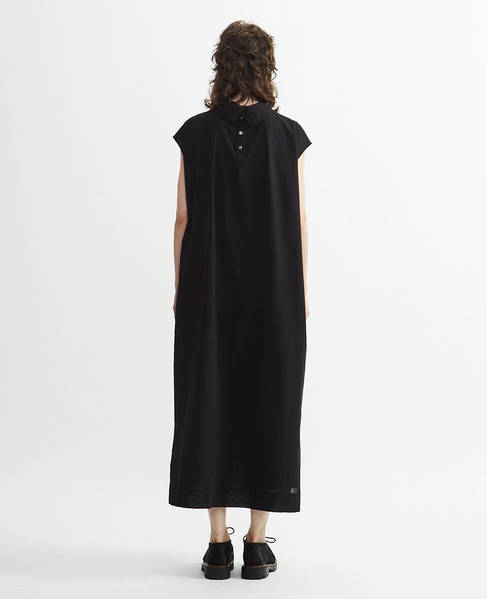 【Archive Dress Collection】コットンボイルガーゼタンブラーノースリーブワンピース 詳細画像 ブラック 12