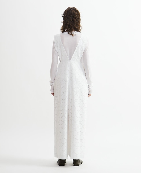 【Archive Dress Collection】ラウンドレースジャンパーパンツ 詳細画像 ホワイト 8