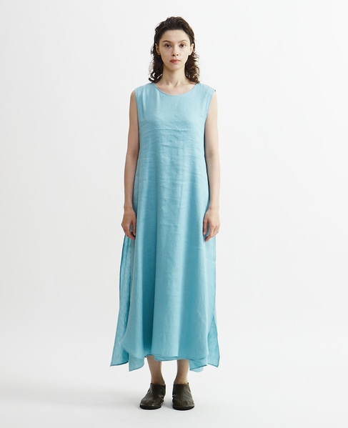 【Archive Dress Collection】リネンシルクピケセパレートワンピース 詳細画像 ブルーグリーン 3