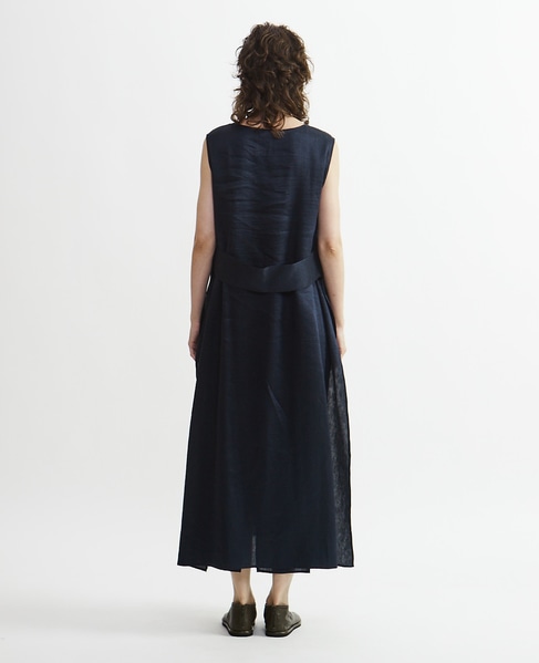 【Archive Dress Collection】リネンシルクピケセパレートワンピース 詳細画像 ネイビー 10