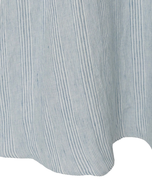 【Archive Dress Collection】リネンコットンストライプVネックワンピース 詳細画像 ブルー×ホワイト 5