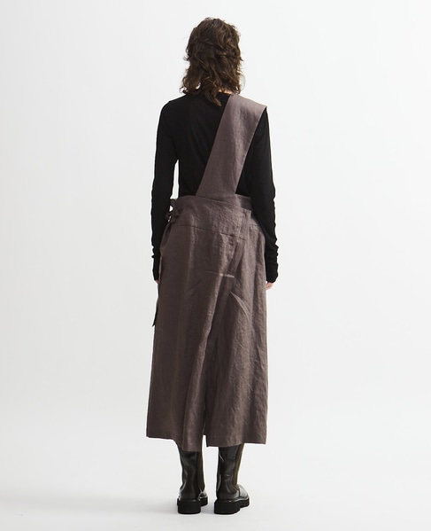 【Archive Dress Collection】フレンチリネンワンショルダースカート 詳細画像 ブラウン 11