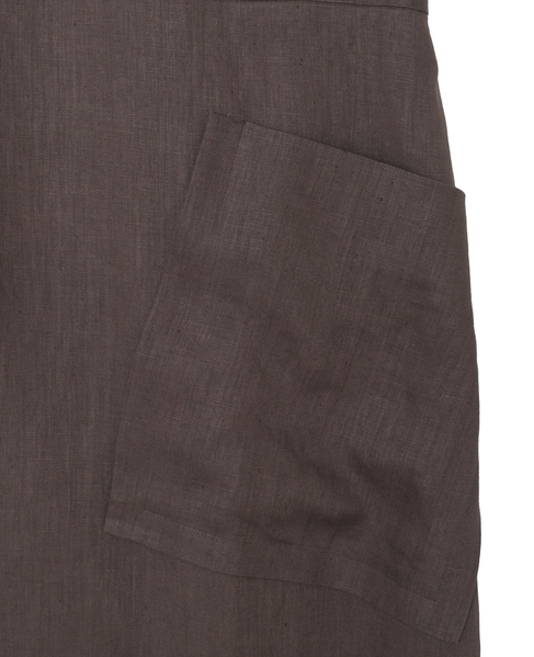 【Archive Dress Collection】フレンチリネンワンショルダースカート 詳細画像 ブラウン 6