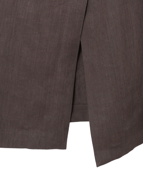 【Archive Dress Collection】フレンチリネンワンショルダースカート 詳細画像 ブラウン 8