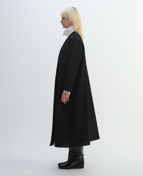 リネンウールタンブラーワッシャードレス 詳細画像 ブラック 11