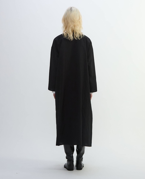 リネンウールタンブラーワッシャードレス 詳細画像 ブラック 12