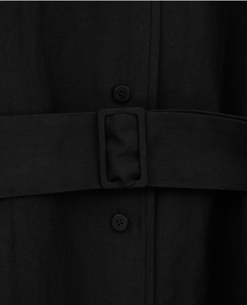 リネンウールタンブラーワッシャードレス 詳細画像 ブラック 16