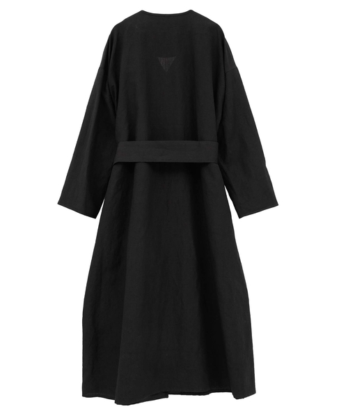 リネンウールタンブラーワッシャードレス 詳細画像 ブラック 2