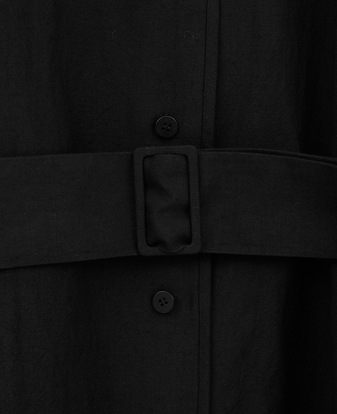 リネンウールタンブラーワッシャードレス 詳細画像 ブラック 6