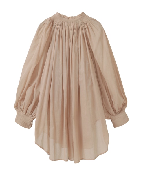 コットンボイルタックギャザーブラウス｜PLAIN PEOPLE（プレイン