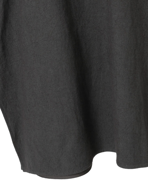 コットンリネンラミーキャンバスチュニックブラウス 詳細画像 グレー 6