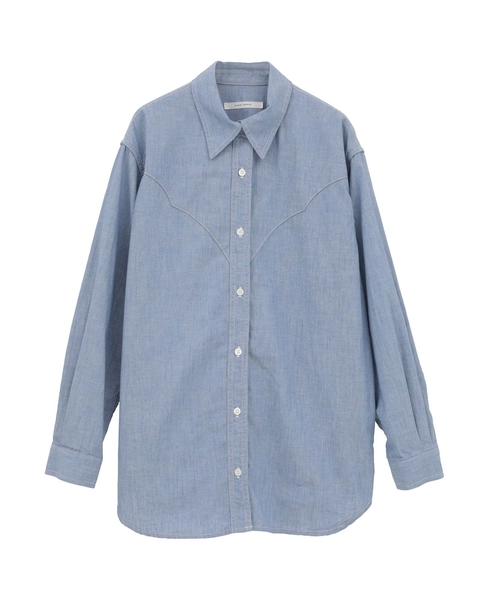 ダンガリーウエスタンシャツ 詳細画像 ライトブルー 1