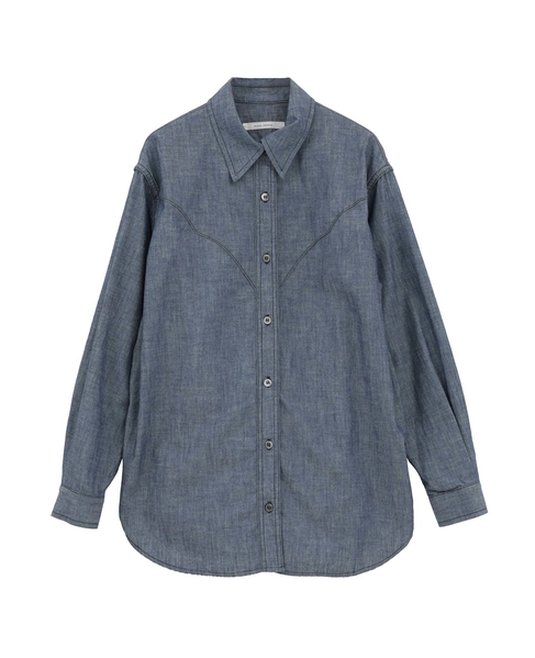 ダンガリーウエスタンシャツ 詳細画像 ブルー 1