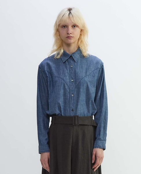 ダンガリーウエスタンシャツ 詳細画像 ブルー 2