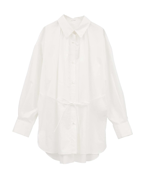 コンパクトツイルギャザーディティールシャツ 詳細画像 オフホワイト 1