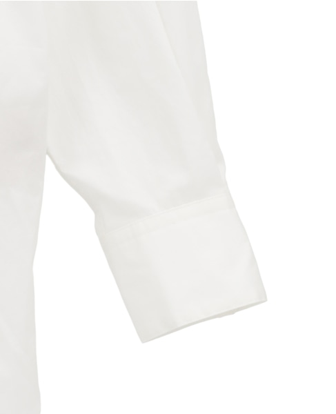 コンパクトツイルギャザーディティールシャツ 詳細画像 オフホワイト 13