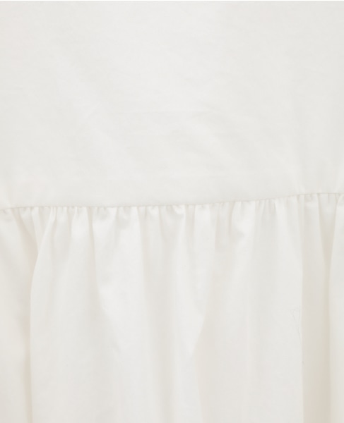 コンパクトツイルギャザーディティールシャツ 詳細画像 オフホワイト 18