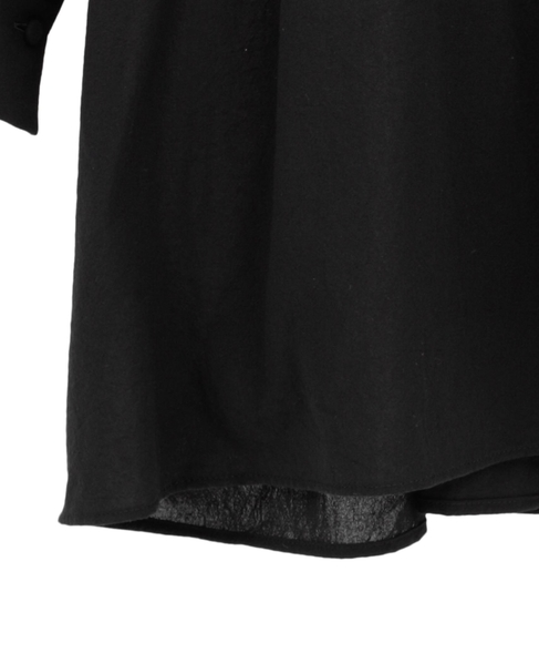 コットンボイルガーゼタンブラースモックブラウス 詳細画像 ブラック 5