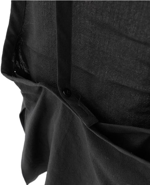 リネンウールタンブラーワッシャーエプロンベスト 詳細画像 ブラック 17