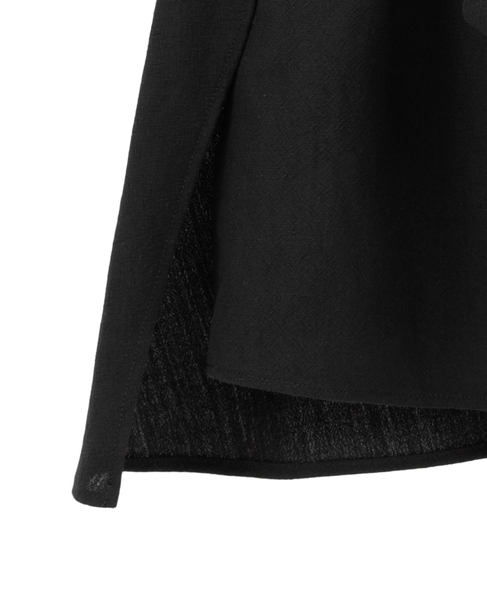 リネンウールタンブラーワッシャーエプロンベスト 詳細画像 ブラック 5