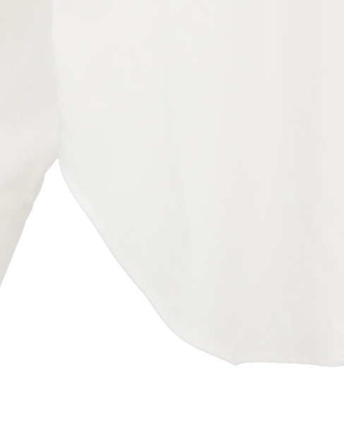 綿麻高密度ツイルアトリエモチーフプリントシャツ 詳細画像 オフホワイト×ブラック 5