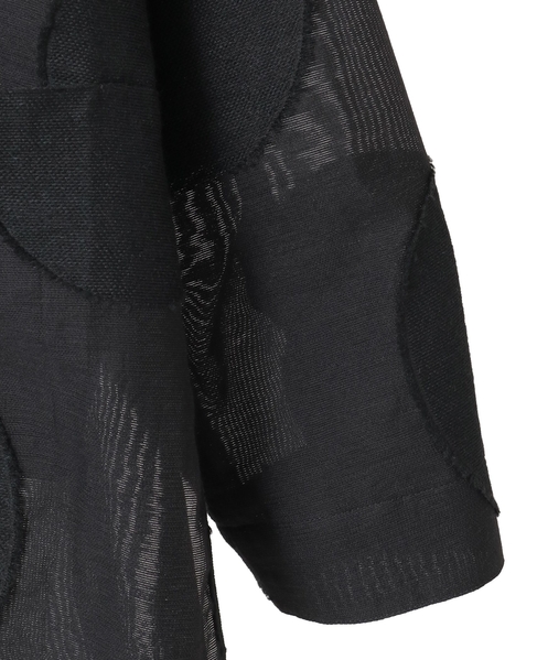 ビッグドットスラッシュネックシャツ 詳細画像 ブラック 4