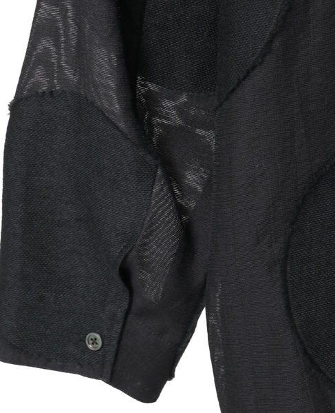 ビッグドットスラッシュネックシャツ 詳細画像 ブラック 5