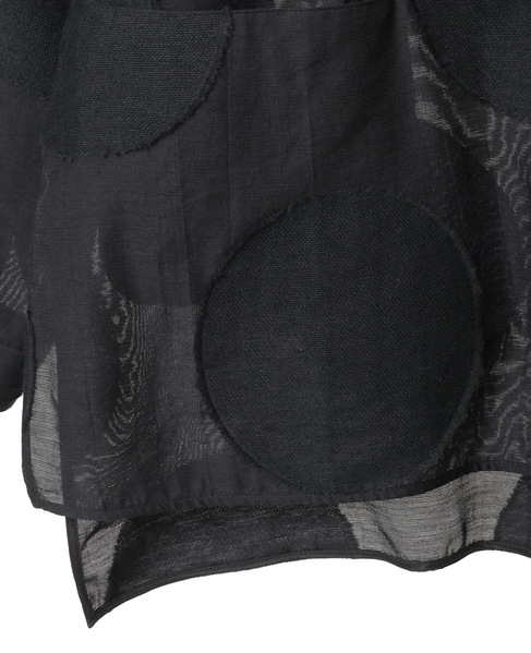 ビッグドットスラッシュネックシャツ 詳細画像 ブラック 6