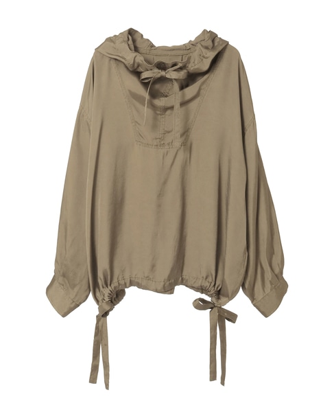 earth pigment clothアノラック風ブラウス 詳細画像 カーキ 1