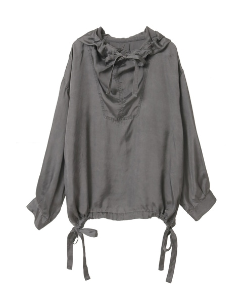 earth pigment clothアノラック風ブラウス 詳細画像 グレー 1