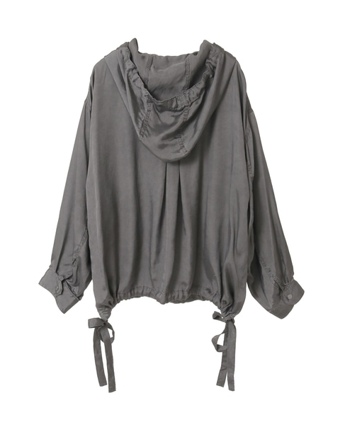 earth pigment clothアノラック風ブラウス 詳細画像 グレー 2