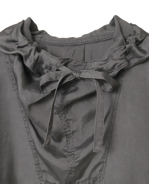 earth pigment clothアノラック風ブラウス 詳細画像 グレー 3