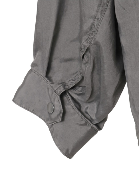 earth pigment clothアノラック風ブラウス 詳細画像 グレー 6