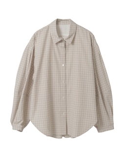 オーガニックチェック/綿ウールビエラシャツ
