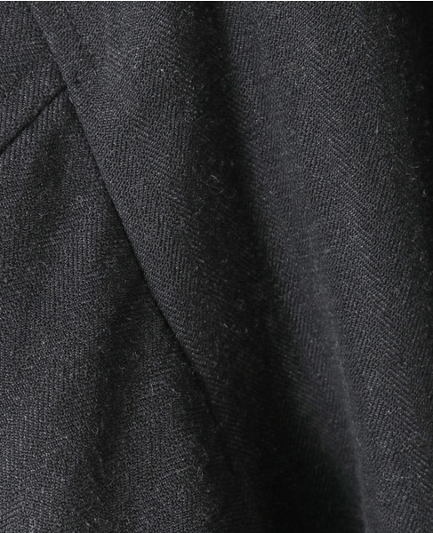 ウールリネンヘリンボンMA-1型ブルゾン 詳細画像 チャコールグレー 14