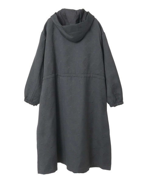 ジオメトリックJQフーディーコート 詳細画像 ブラック 2