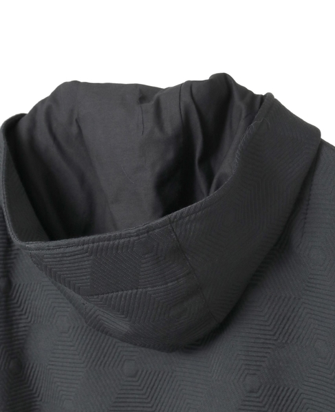 ジオメトリックJQフーディーコート 詳細画像 ブラック 4