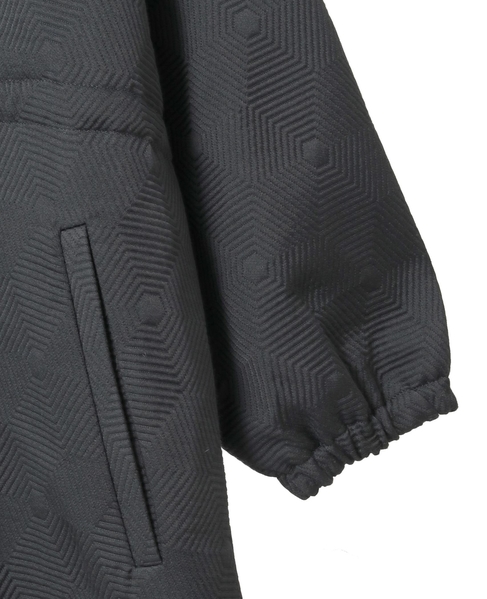 ジオメトリックJQフーディーコート 詳細画像 ブラック 6