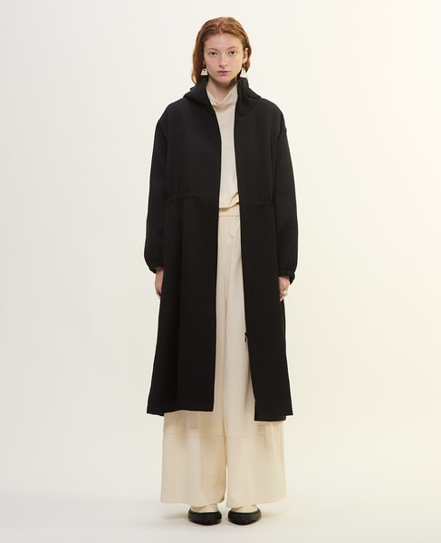 ジオメトリックJQフーディーコート 詳細画像 ブラック 9