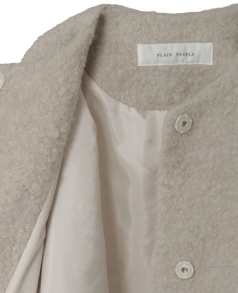 ループインレイノーカラーコート 詳細画像 グレージュ 4