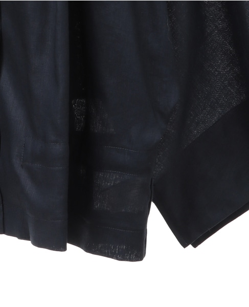 ラミーリヨセルタック＆ギャザージャケット 詳細画像 ネイビー 5