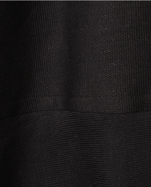 リネンレーヨンストレッチブルゾンジレ 詳細画像 ブラック 6