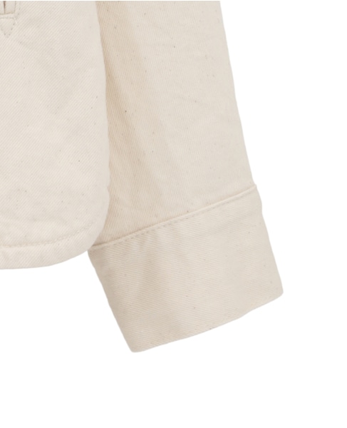 デニムバンドカラーブルゾン 詳細画像 オフホワイト 11