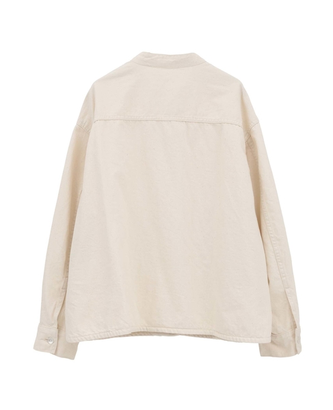 デニムバンドカラーブルゾン 詳細画像 オフホワイト 2
