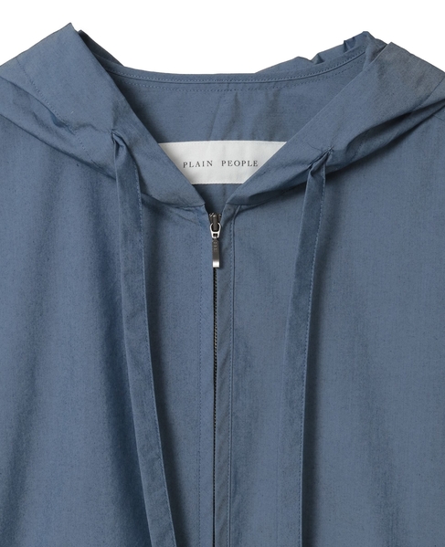 【WEB限定】タイプライターフロントジップパーカー 詳細画像 ブルー 3